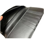 Dunhill Long Wallet Gold Tone Metal Corner