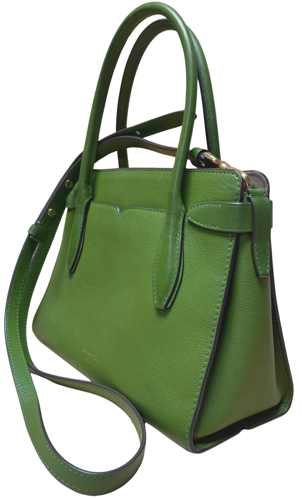 Kate Spade New York Toujours Medium Satchel Lichen Green Pebble Grain Leather