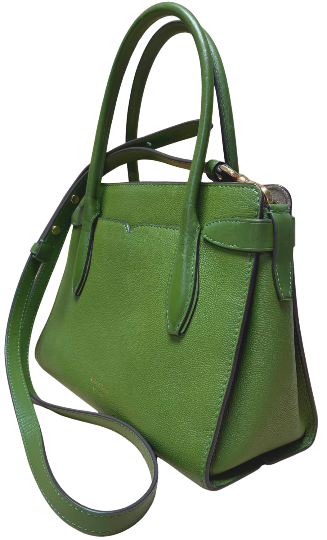 Kate Spade New York Toujours Medium Satchel Lichen Green Pebble Grain Leather
