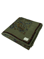 Christian Dior Paisley Cotton Handkerchief Green