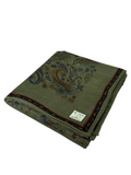 Christian Dior Paisley Cotton Handkerchief Green