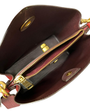 Coach Willow Bucket Bag Colorblock Polished Pebble Leather