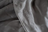 Weavve Home Lyocell Duvet Cover Queen Size Mist Grey