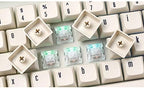 DROP Halo Clear Mechanical Keyboard Switches Plate Mounted Tactile 65g Cherry MX Style Quiet Switches By Kailh Halo Clear 110 Pcs