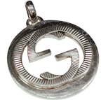 Gucci Interlocking G Guilloche Pendant SV925 17.2G