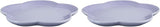 Le Creuset Flower Plate, Large, Pastel Purple (2 Pieces)