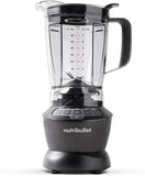 NutriBullet NBF500DG - Blender Combo, 1,200W, Easy-Twist Stainless Steel Blade, includes: 1x 1.8L Blender Pitcher, 1x 900ml BPA-free Tritan Cup and 1x 700ml BPA-free Tritan Cup, Dark Grey colour