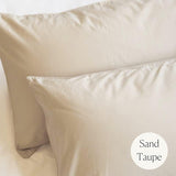 Weavve Home Lyocell Duvet Cover Set, California King Size, Sand Taupe
