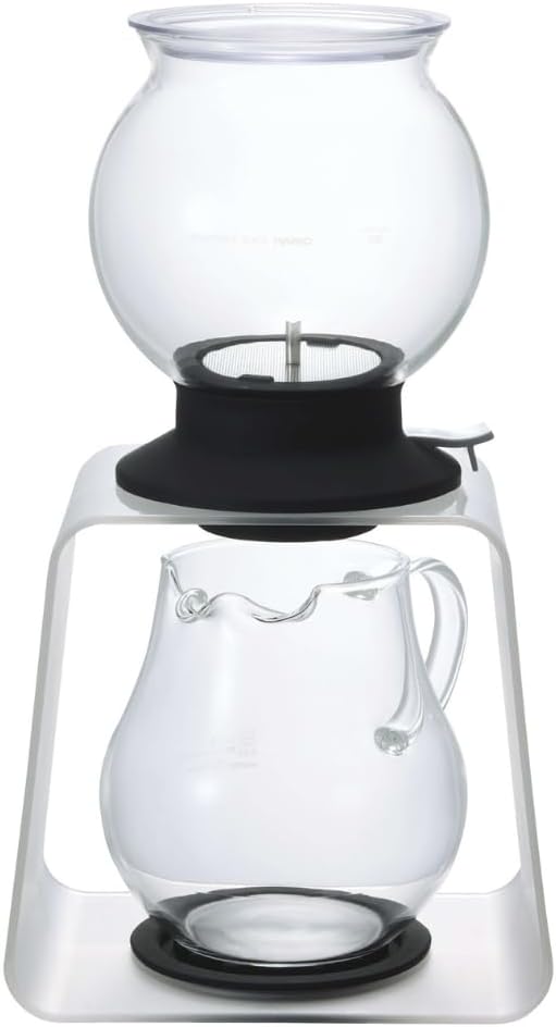 HARIO TDR-8006T Tea Dripper Largo Stand Set, Black,800ml (27-ounce)