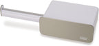 Joseph Joseph 70529 EasyStore SS WallMounted Toilet Paper Roll Holder With Shelf And Drawer White