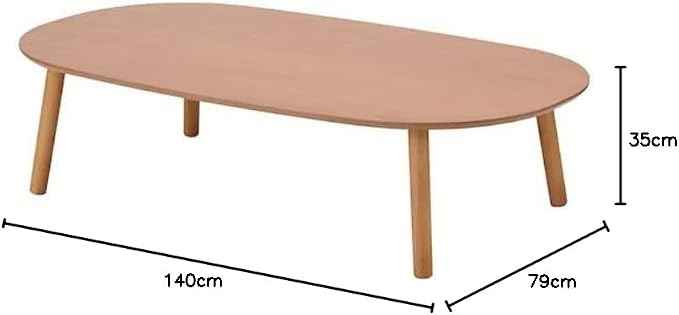 Muji (A) Wooden Low Table Oval Large