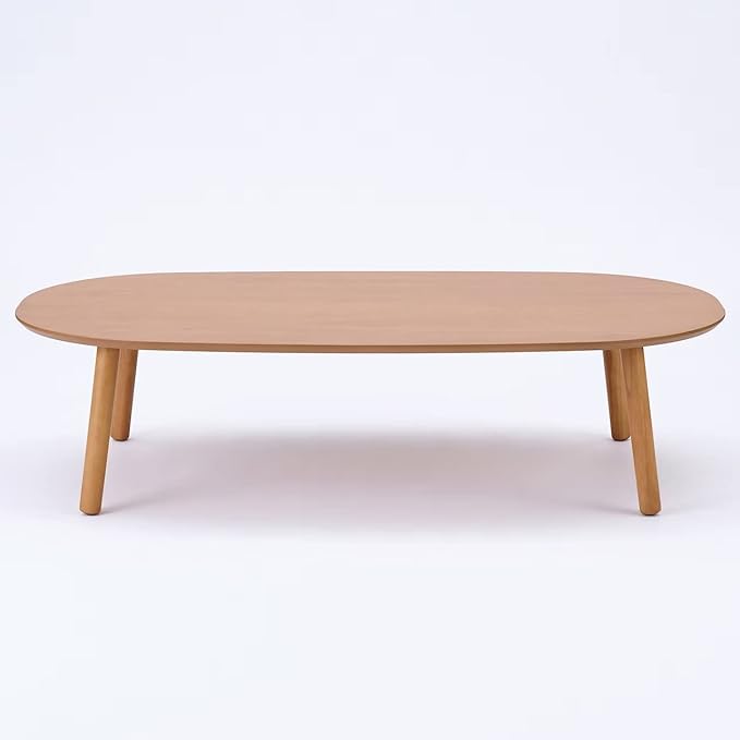 Muji (A) Wooden Low Table Oval Large