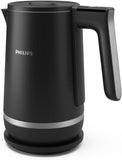 Philips Double-Walled 7000 Series HD9396/90 - Kettle, 1.7L, 1850-2200W, Double-walled Insulating Layer, Keep Warm Function, Stainless Steel Pot, Black