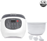 Mayer MMRC30 - Rice Cooker, 1.1L, Ceramic Pot, 6 Cooking Functions, White Colour