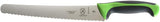 Mercer Culinary Millennia Colors Bread Knife, 10-Inch Wavy Edge Wide, Green
