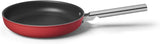 Smeg CKFF2801RDM Non-Stick Frying Pan, 28cm, Red