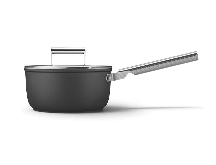 Smeg CKFS2011BLM Non-Stick Saucepan, 20cm, Black