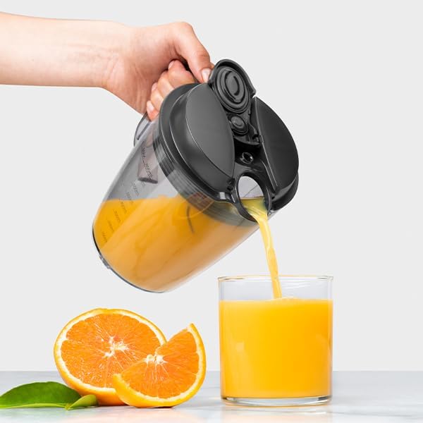 NutriBullet NBJ100G - Juicer, 800W, Stainless Steel Sieve, includes 1x Cleaning Brush, 1x 1.5L Pulp Tray and 1x 800ml Juice Jug, Dark Grey colour Secondary image