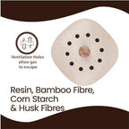 White Magic Eco Basics Compost Kitchen Waste Bin - 6L - Pebble