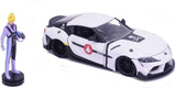 Robotech 1:24 2020 Toyota Supra DieCast Car And 2.75in Roy Focker Figure