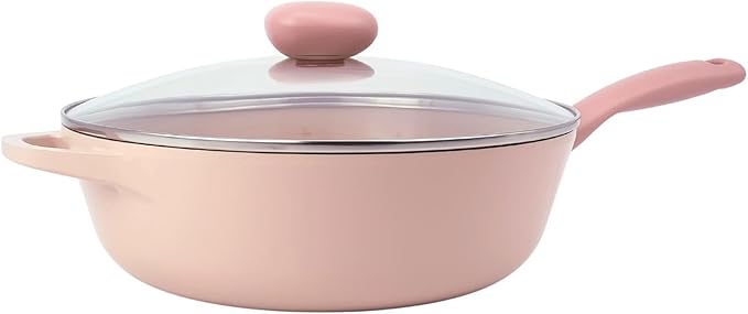 NEOFLAM Sherbet 30cm Wokpan, Non-Stick Xtrema Ceramic Coating