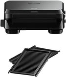 Braun SnackMaker 5 SM5001 - Sandwich and waffle maker with premium non-stick coating removable plates, 800W, black color