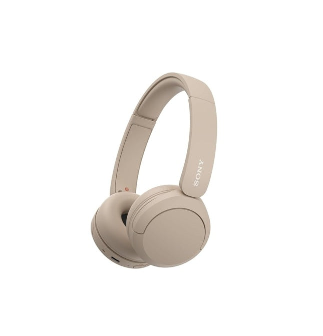 Sony WH-CH520 Wireless Bluetooth Headphones - up to 50 Hours Battery Life with Quick Charge, On-ear style - Cappuccino