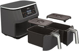 Ninja Foodi AF300 Dual Zone Digital Air Fryer 2 Drawers 7.6L 6in1 Uses No Oil Air Fry Max Crisp Roast Bake Reheat Dehydrate Non Stick