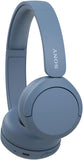 Sony WH-CH520 Wireless Bluetooth Headphones - up to 50 Hours Battery Life with Quick Charge, On-ear style - Blue