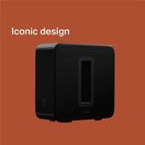 Sonos Sub (Gen 3) - The wireless subwoofer for deep bass with WIFI Connectivity - Black