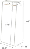 Yamazaki Home Leaning Shelf Coat Hanger, One Size, White