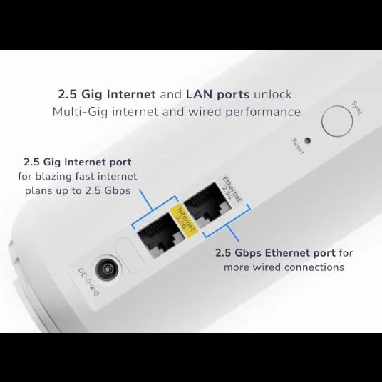 NETGEAR Orbi 370 Series Dual Band BE5000 WiFi 7 Mesh Network System RBE373 3 Pack