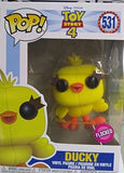 Funko FU37469 POP! Disney: #531 Ducky Flocked Exclusive - Toy Story 4 Vinyl Figure