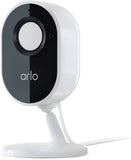 Arlo Essential Indoor Camera - 1080p Video with Privacy Shield, Plug-in, Night Vision, 2-Way Audio, Siren, Direct to WiFi No Hub Needed, Wireless Security, White - VMC2040-100APS