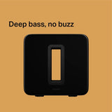 Sonos Sub (Gen 3) - The wireless subwoofer for deep bass with WIFI Connectivity - Black