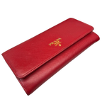 Prada 1MH132 Saffiano Leather Continental Flap Long Wallet