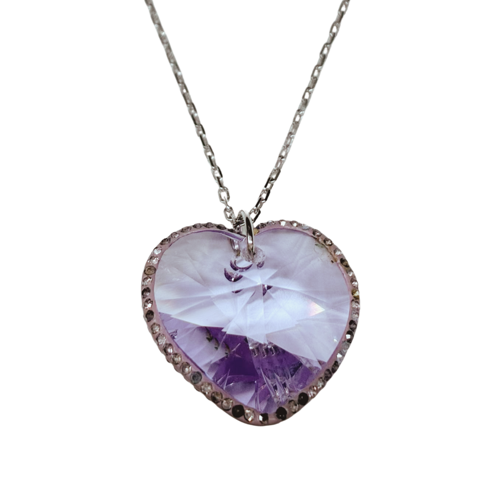 Swarovski Reverie Violet Heart Pendant