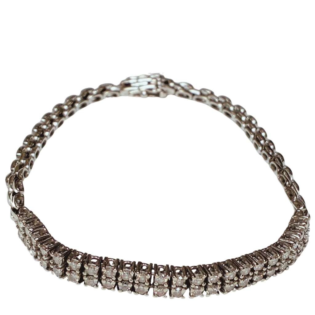 750WG Diamond Bracelet 9.15G