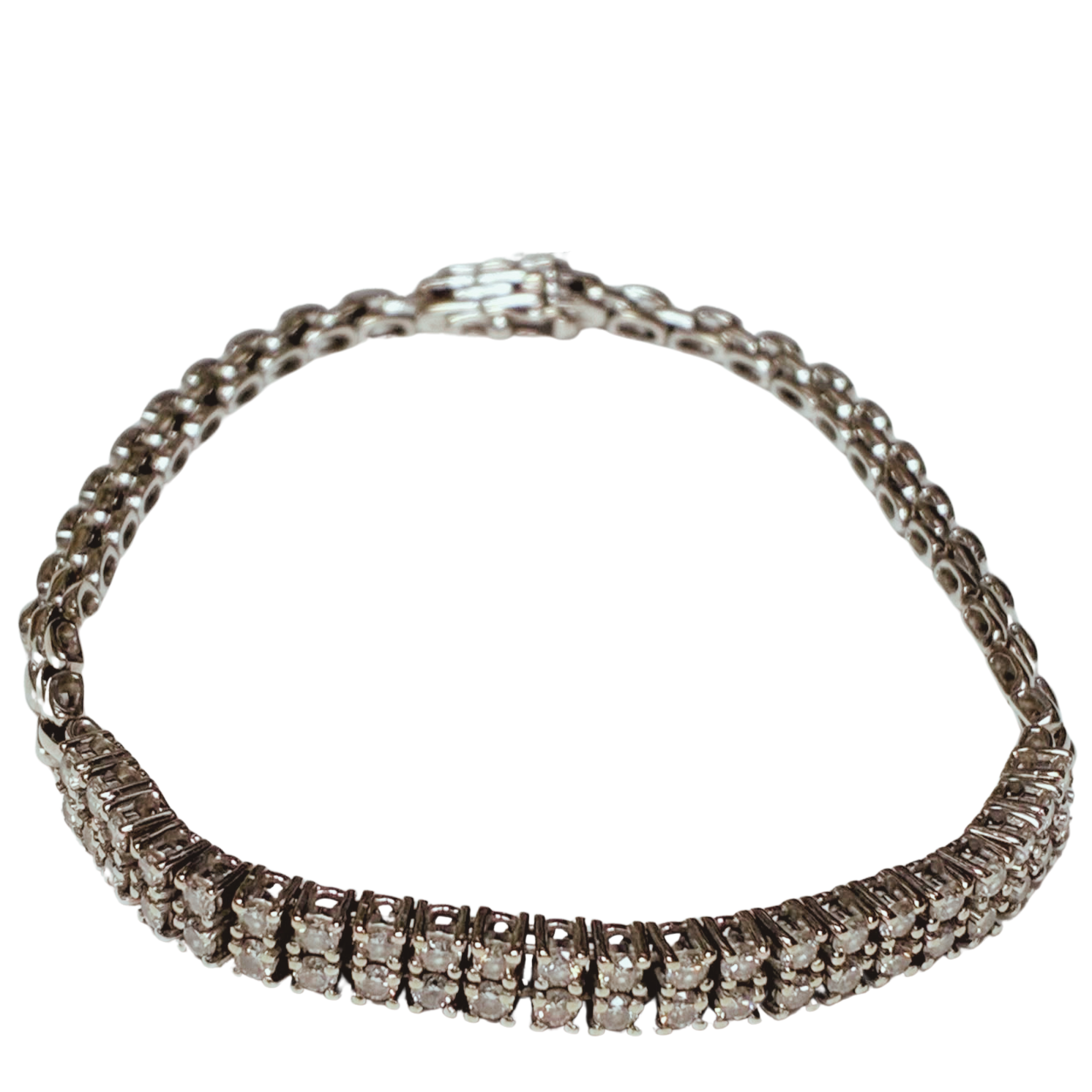 750WG Diamond Bracelet 9.15G