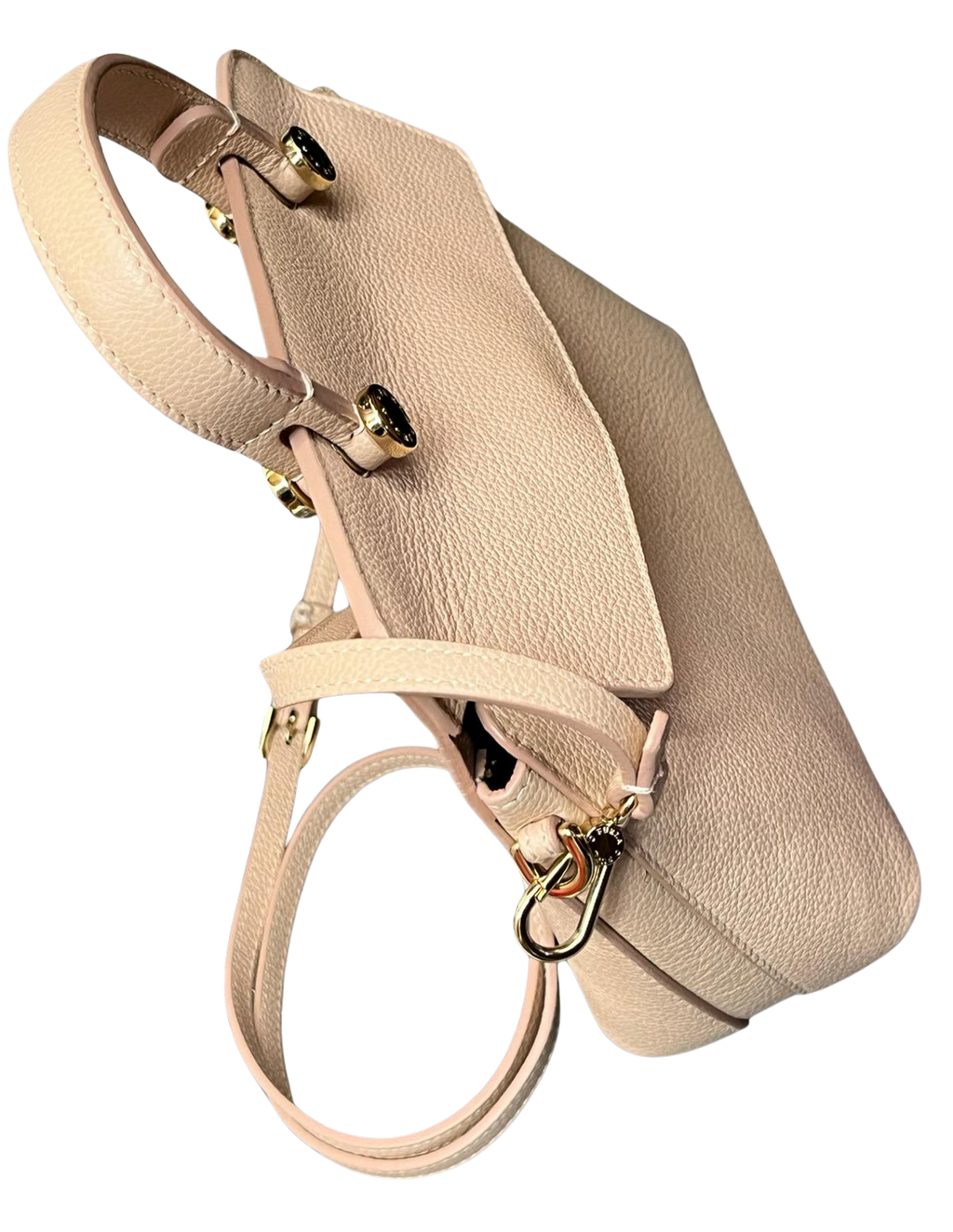 Furla Beige Leather Small My Piper Top Handle Bag