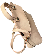 Furla Beige Leather Small My Piper Top Handle Bag