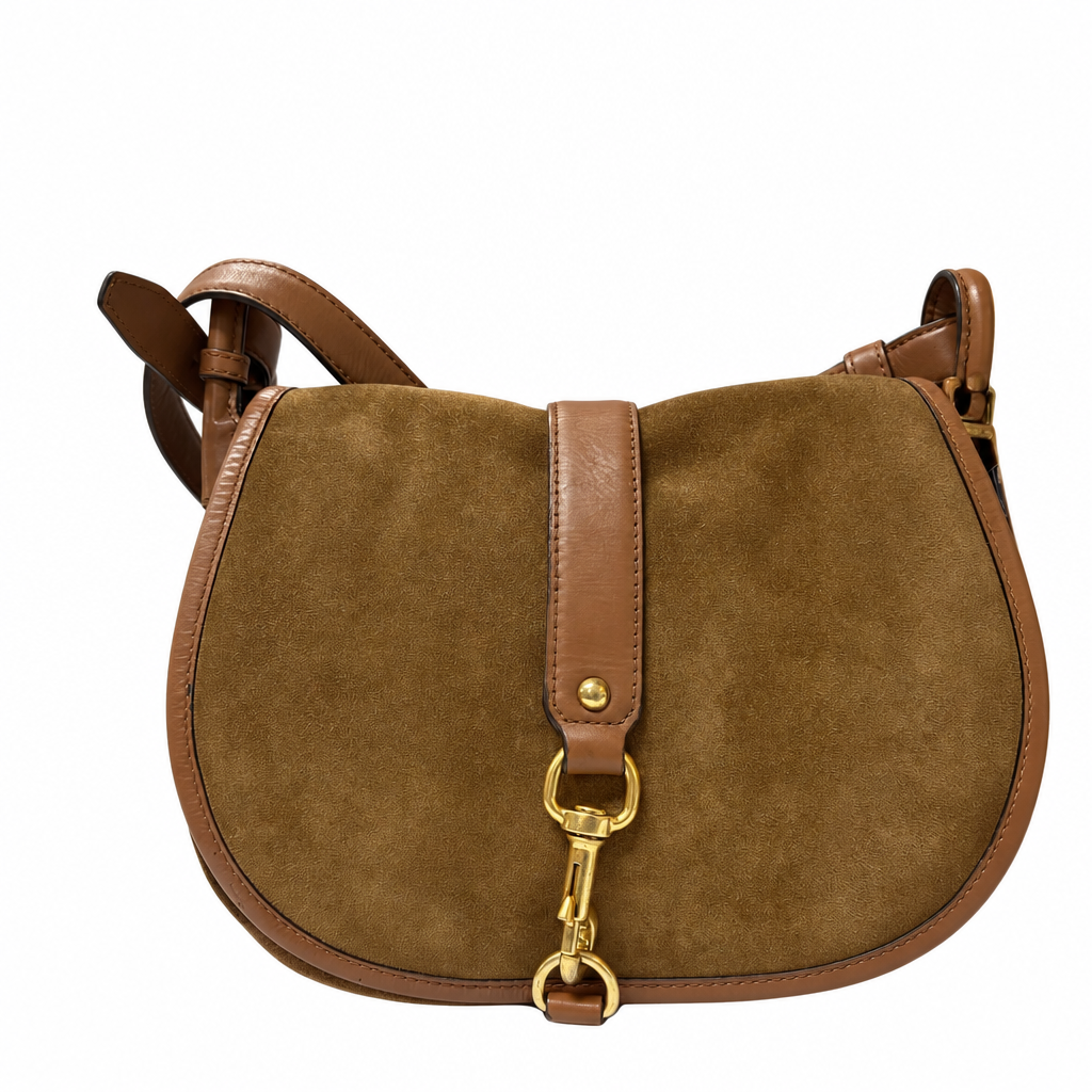 Michael Kors Jamie Suede Saddle Bag