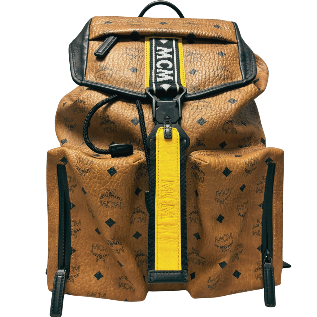 MCM Visetos Raymonde Two Pocket Backpack