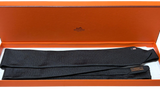 Hermes Silk Tie Black