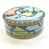 Tiffany & Co Vintage World Map Porcelain Trinket Box