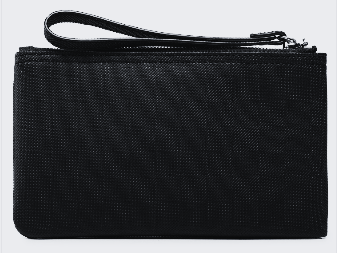 Lacoste Womens Daily Classic PVC Clutch Bag Wristlet NF3423DC PVC Noir