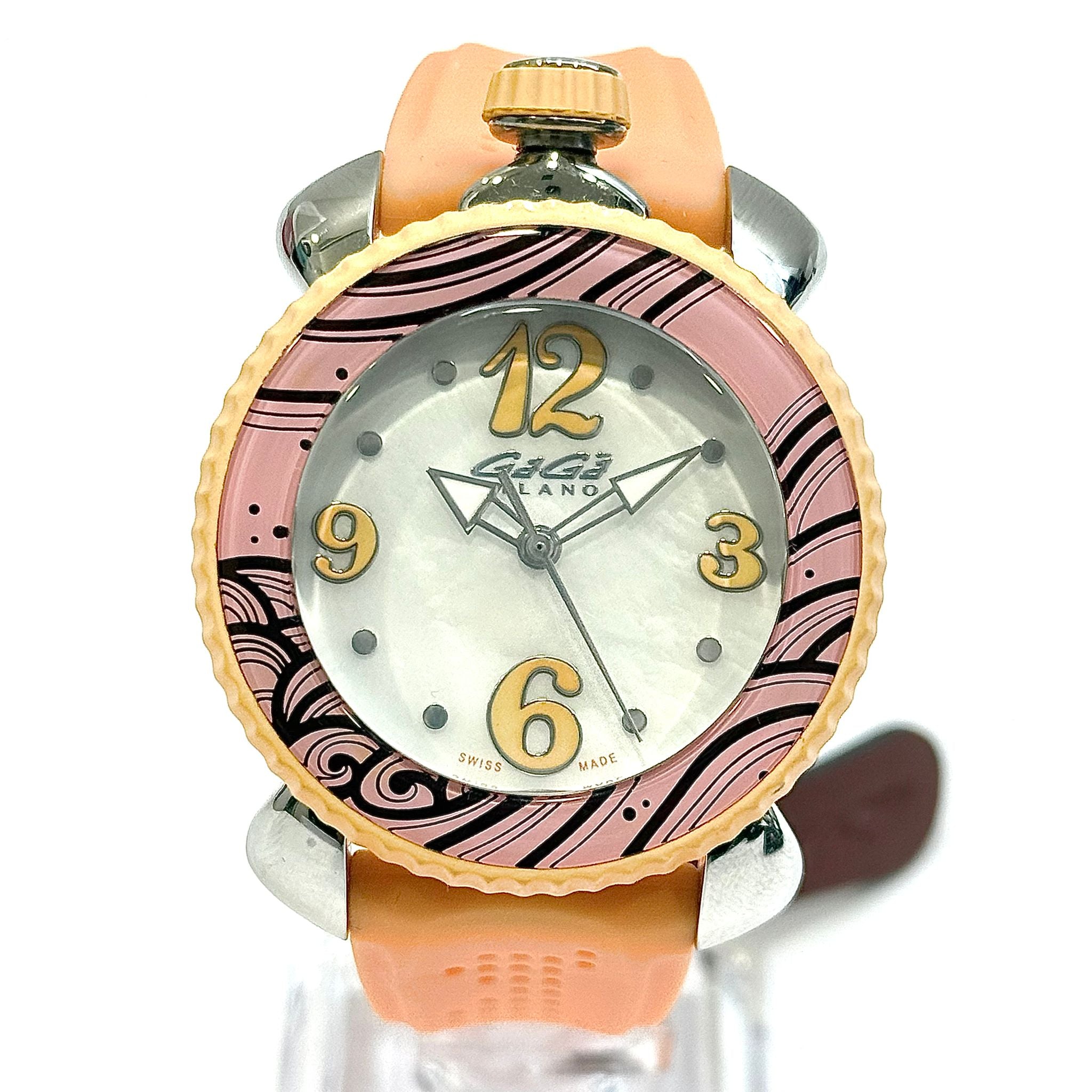 Gaga Milano 7020.05 White Pearl Dial 39mm Ladies Quartz Watch Main image