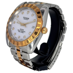 Tudor Classic 21013 Half Gold Automatic Diamond Index Watch, 38mm