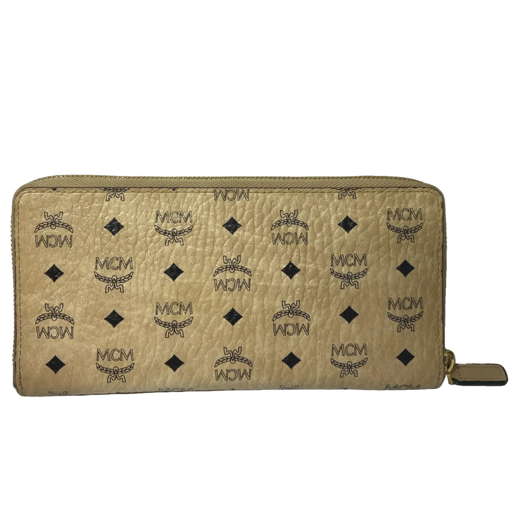 MCM MXL8SVI92 Visetos Zip Around Long Wallet