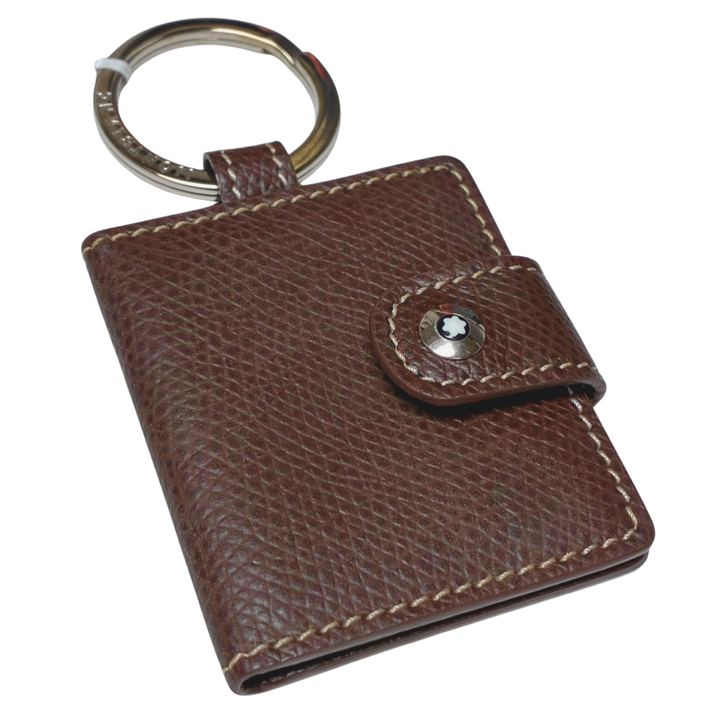 Montblanc 8646 M30238 Textured Leather Photo Case Keyring